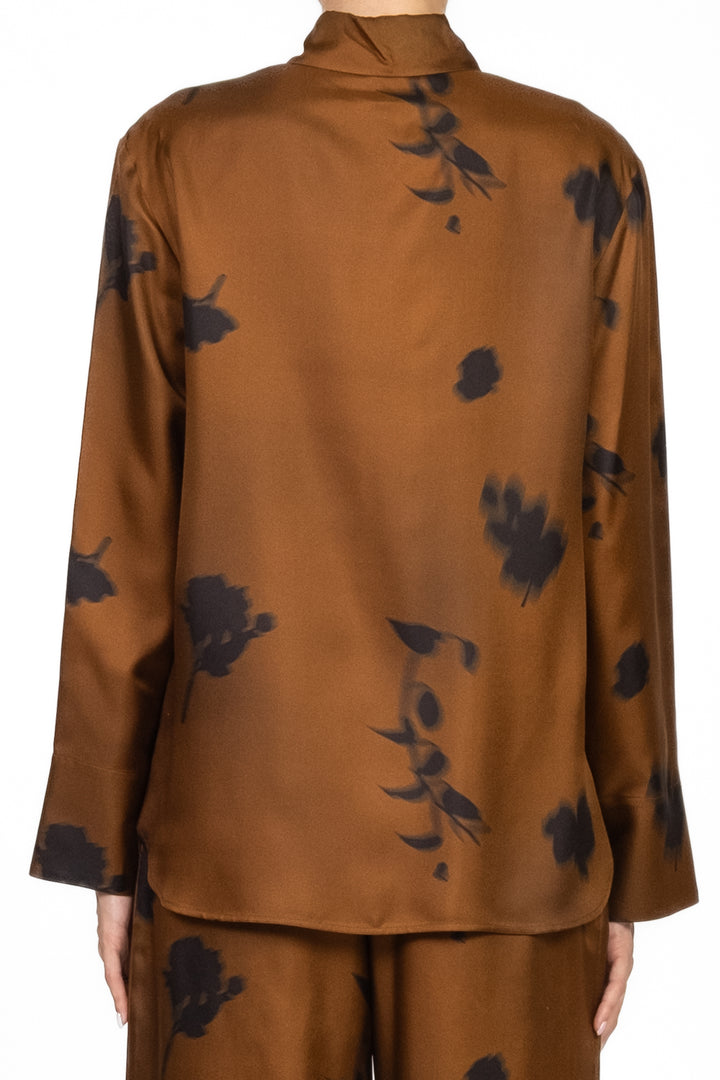 MM MaxMara - Camicia in seta fantasia floreale ERACLEA Art. 2526116057