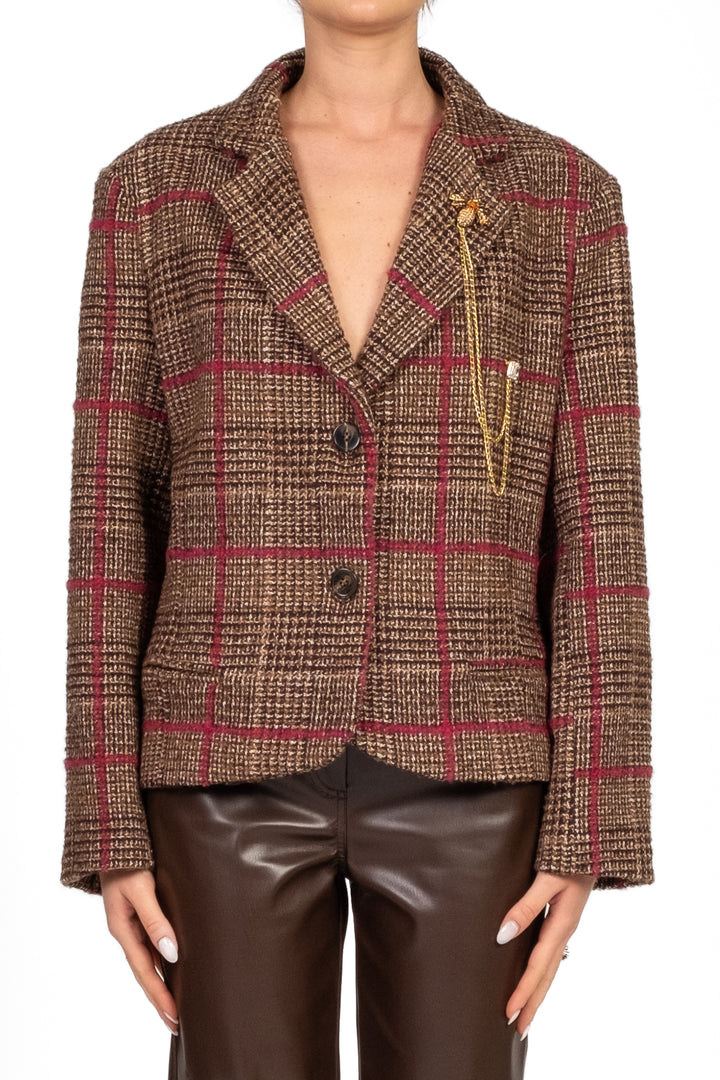 Tensione In - Giacca corta quadri Art. 26B1302