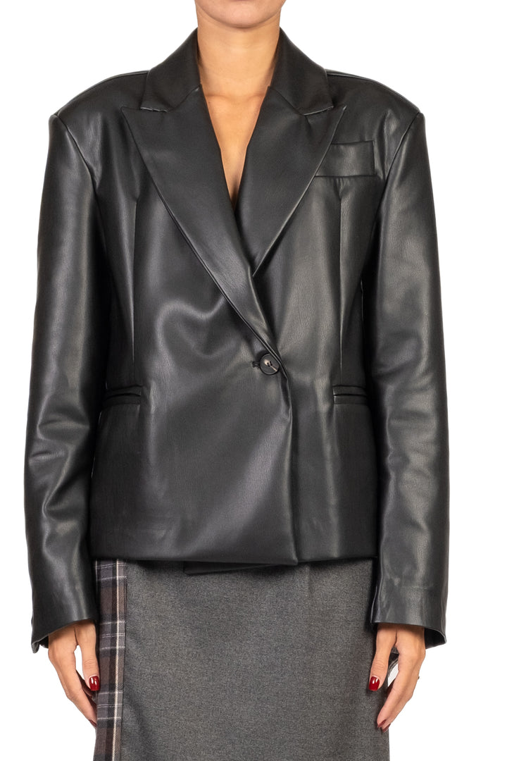 Tensione In - Giacca ecopelle doppio petto Art. W25J711