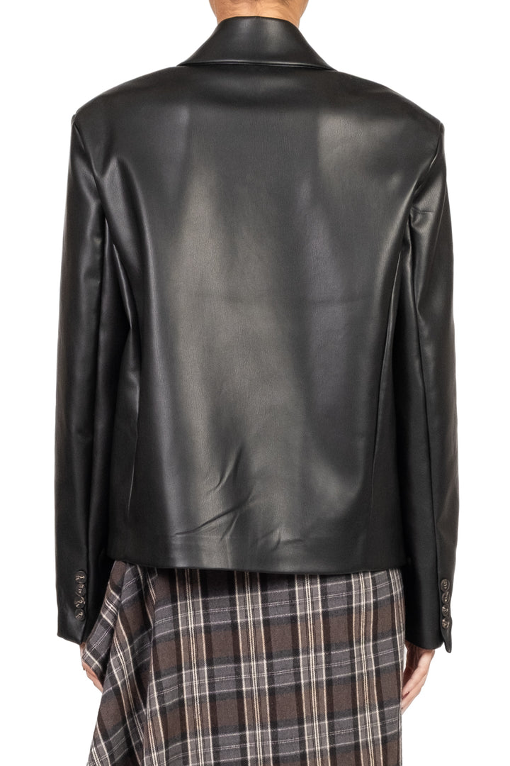 Tensione In - Giacca ecopelle doppio petto Art. W25J711