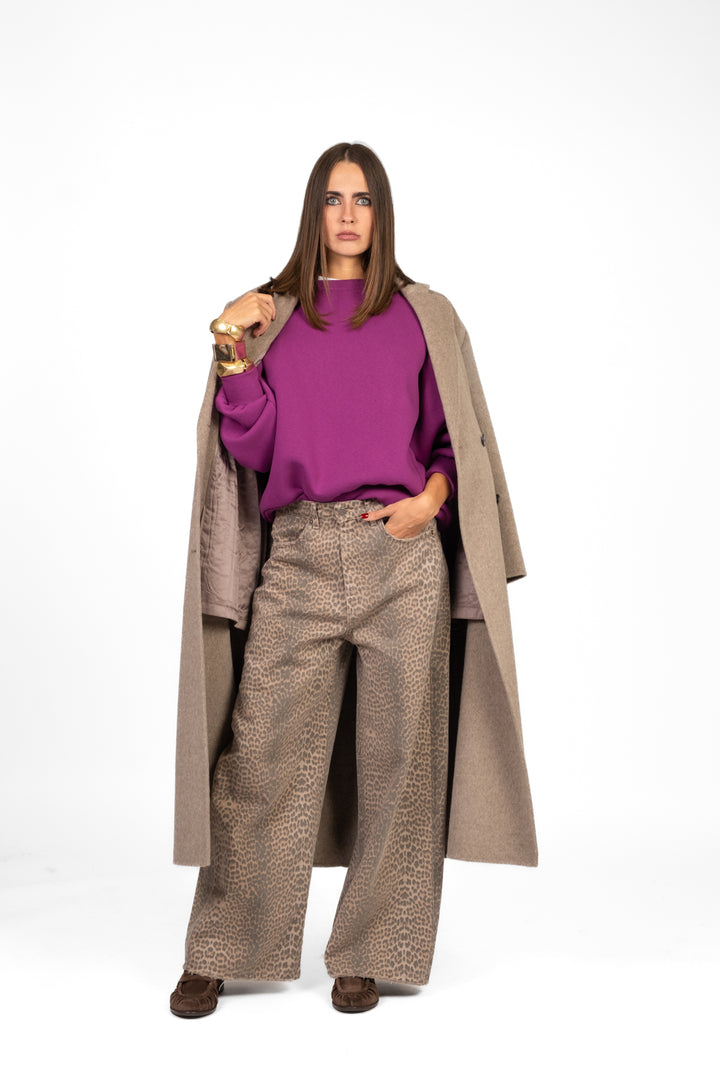 Tensione In - Jeans palazzo maculato Art. GIUSI-LEO-AI25