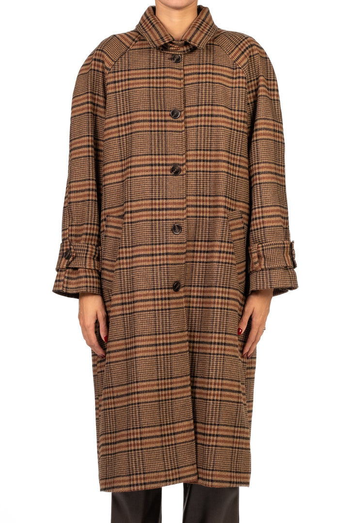 Tensione In - Cappotto lungo check Art. 26B1276