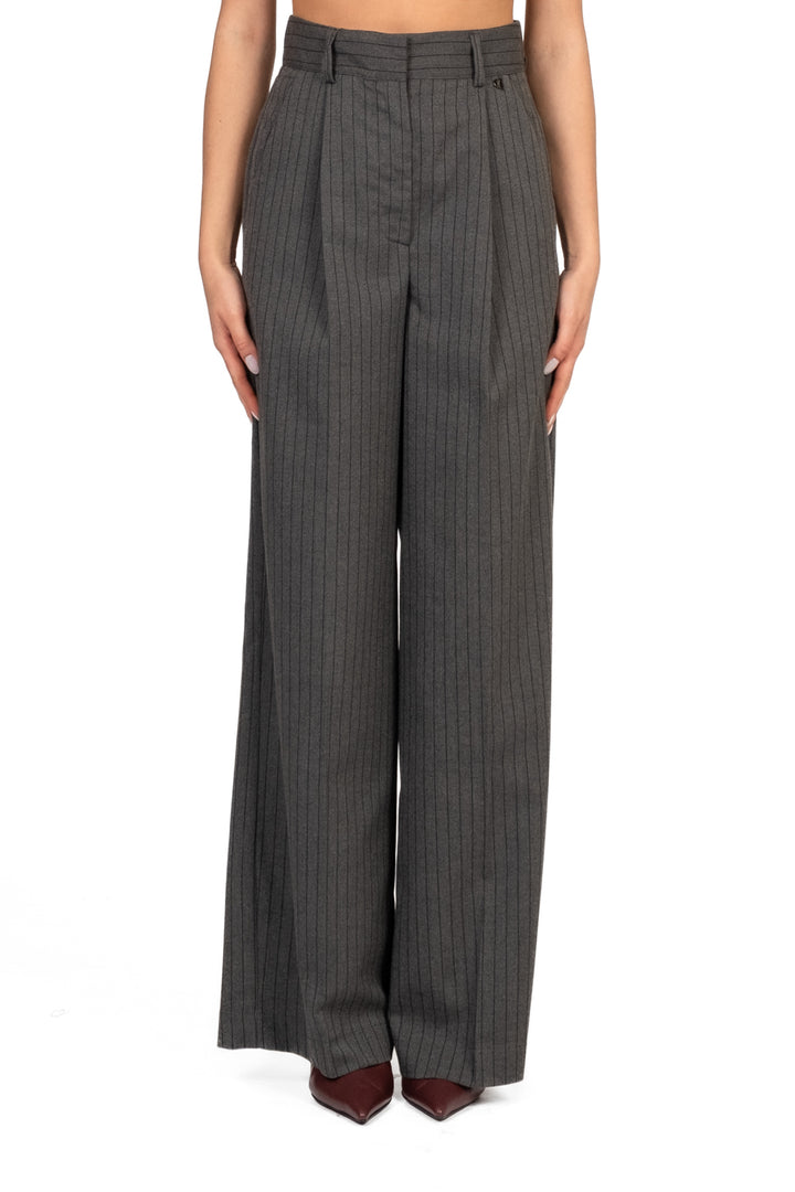 Dixie - Pantalone palazzo gessato Art. PCHSYOI