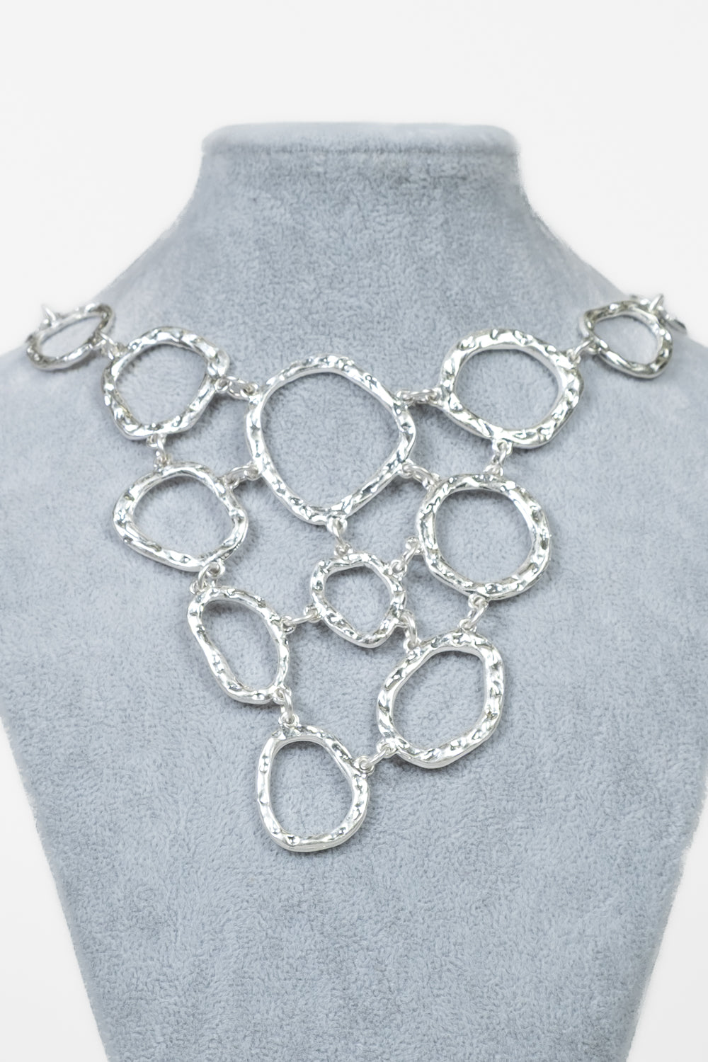 Collana anelli martellati