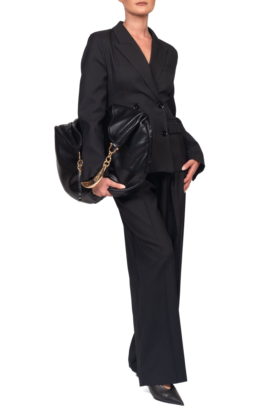 Vicolo - Pantalone palazzo con pinces Art. TAC0148