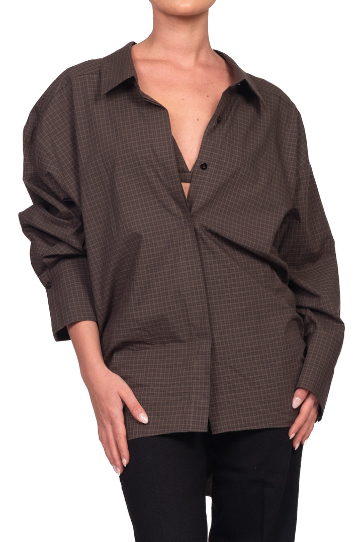 Vicolo - Twin set camicia e bralette a quadretti Art. TAC1032