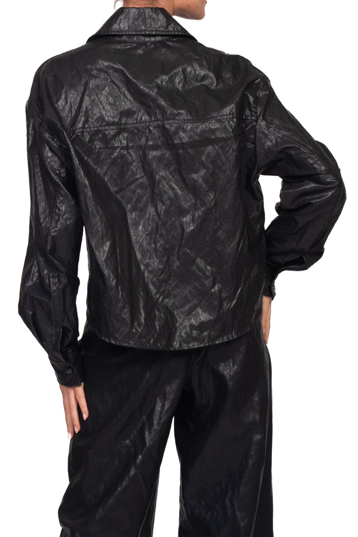 Tensione In - Camicia ecopelle stropicciata Art. 27C6077