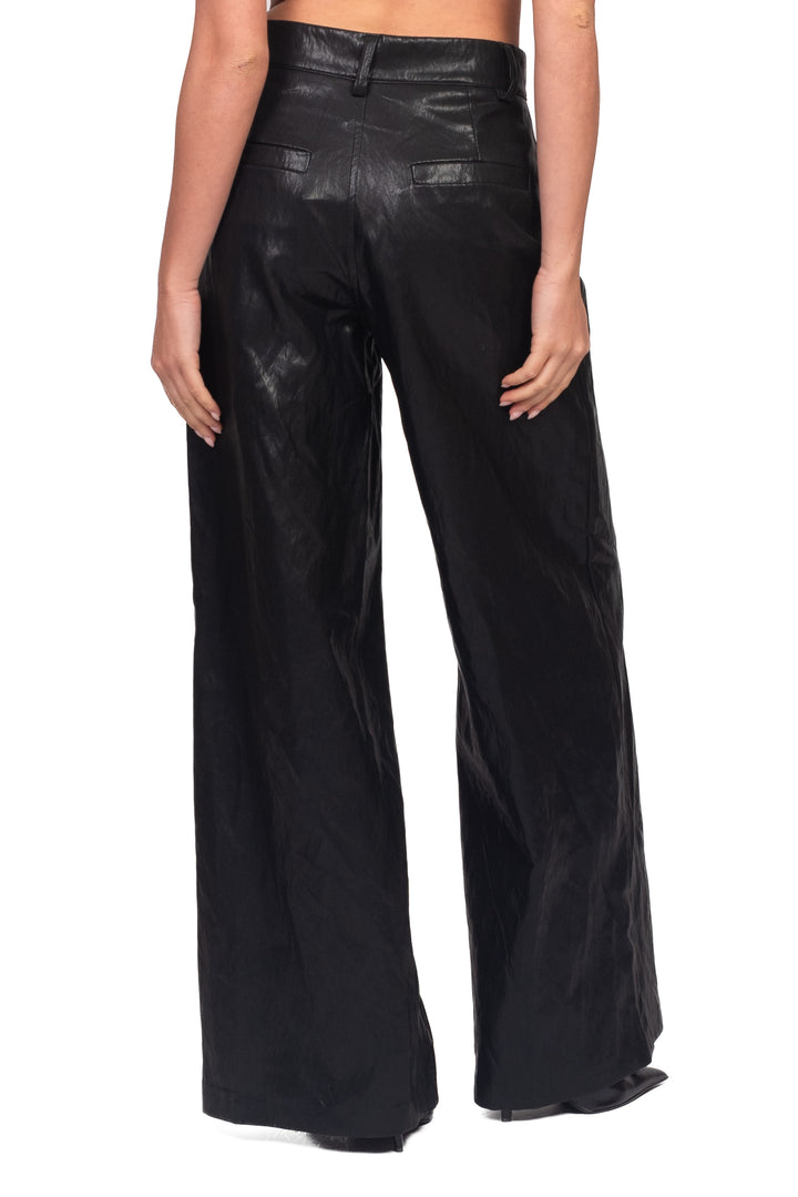 Tensione In - Pantalone palazzo ecopelle Art. HU667