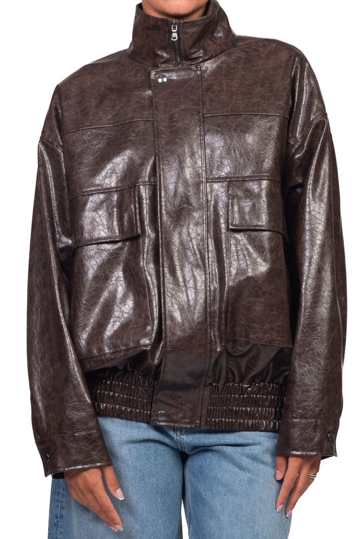 Vicolo - Bomber ecopelle con tasconi Art. TAC0757