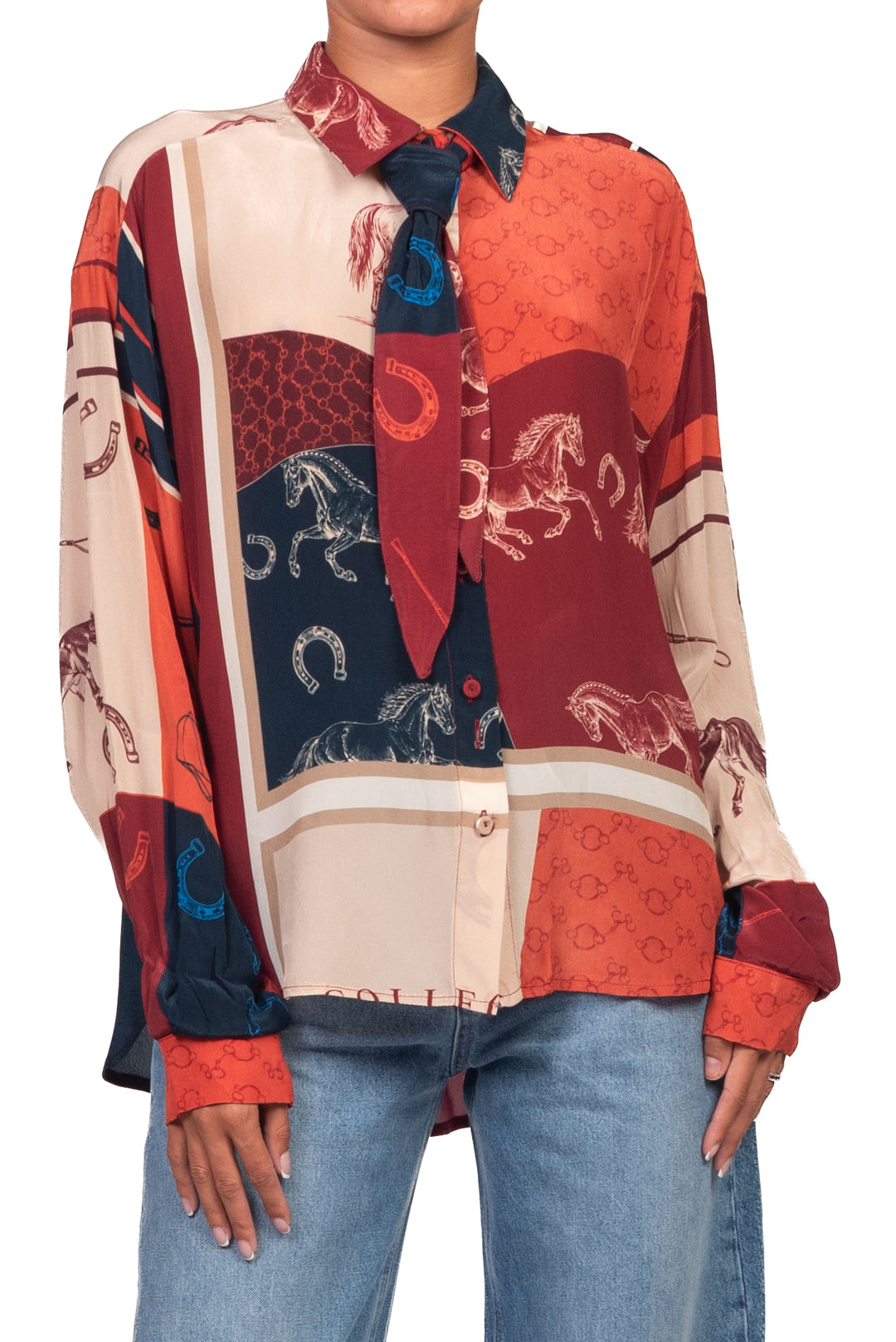 Tensione In - Camicia fantasia con cravatta Art. W26C403