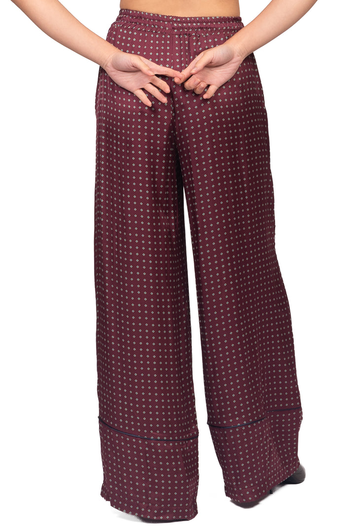 Tensione In - Pantalone satin fantasia Art. 40364