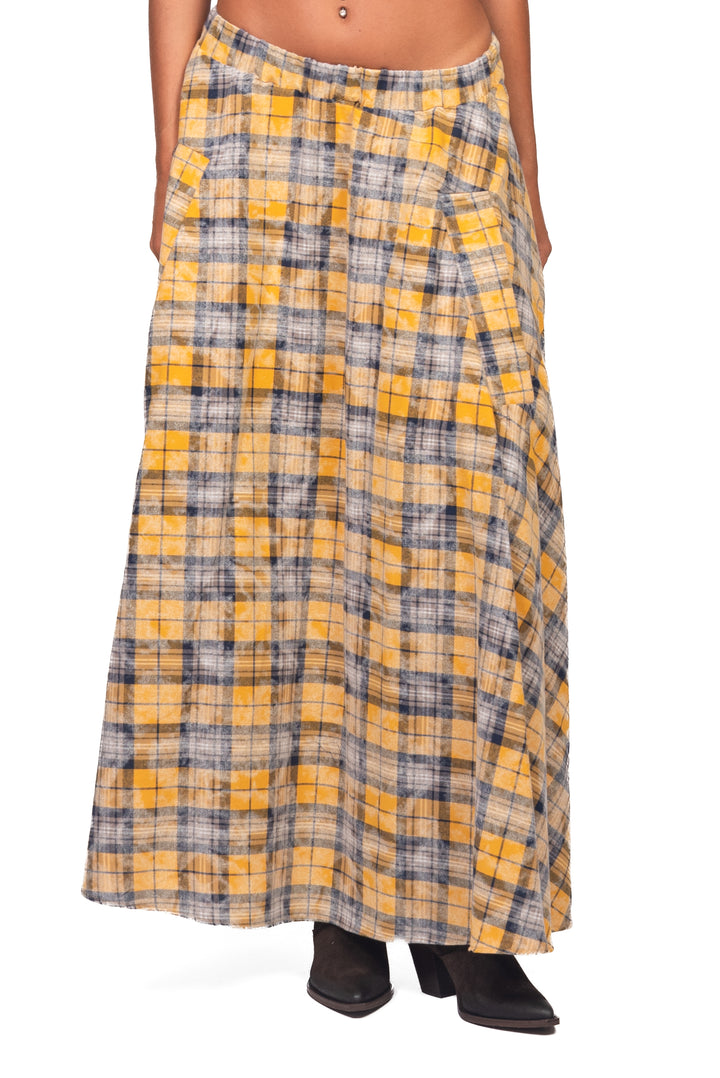 Vicolo - Gonna lunga svasata in tartan Art. TAC0878