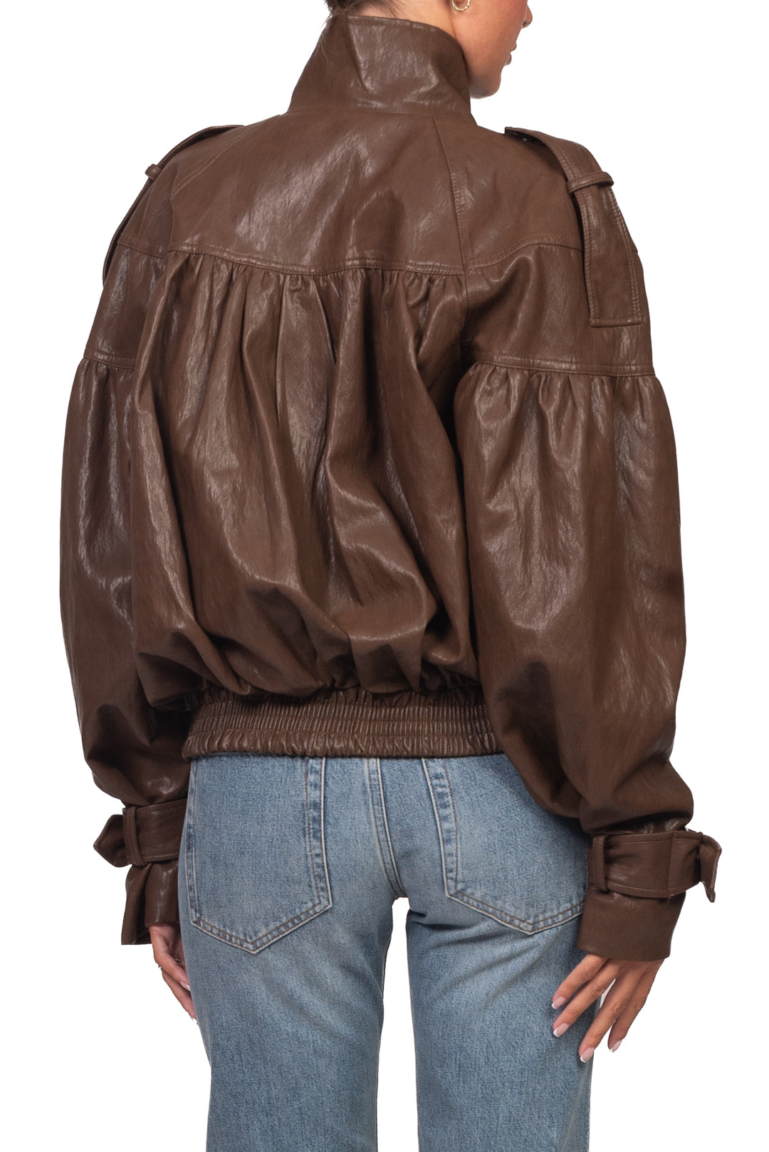 Tensione In - Bomber ecopelle con cinghia Art. 27B6097