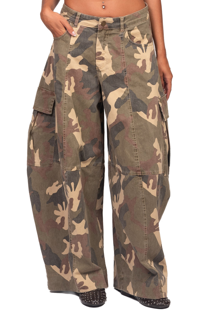 Tensione In - Pantalone barrel camouflage Art. LR636