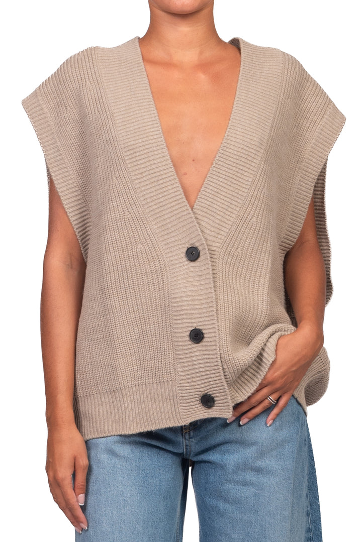 Vicolo - Gilet in maglia over 3 bottoni Art. 7AC7083