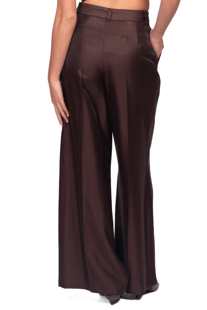 Vicolo - Pantalone palazzo effetto lucido Art. TAC0642