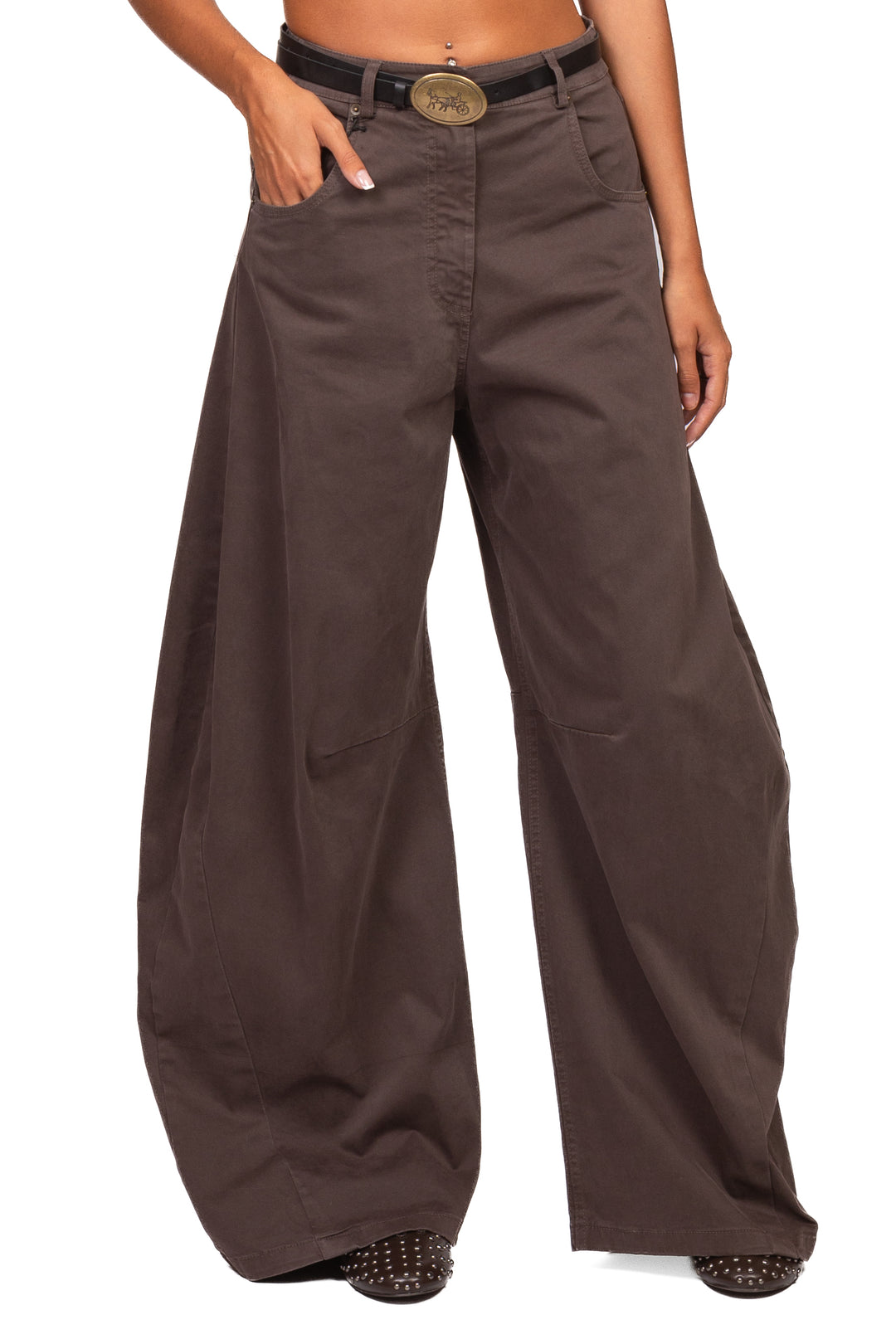 Tensione In - Pantalone barrel ampio Art. W26P232
