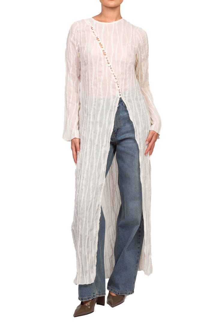 Tensione In - Abito goffrato con intarsi pizzo Art. FW260017