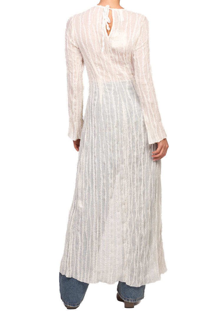 Tensione In - Abito goffrato con intarsi pizzo Art. FW260017