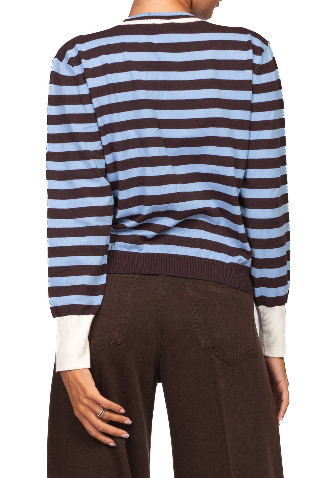 Tensione In - Maglia girocollo rigata Art. W6HMJ06A418