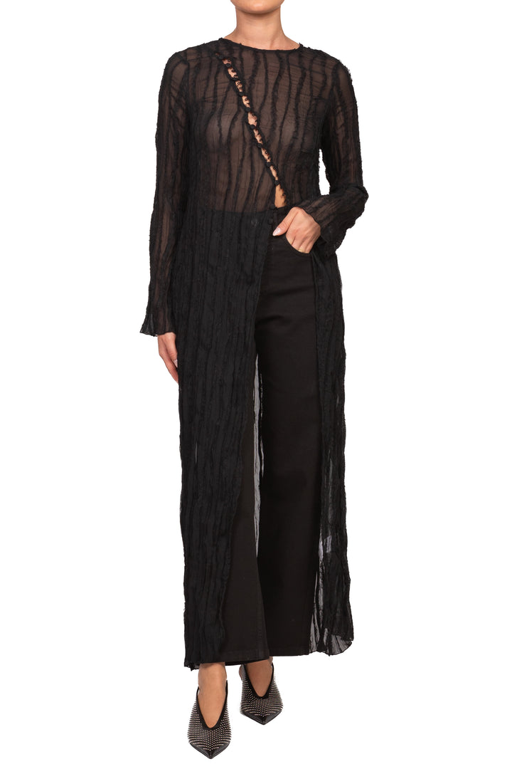 Tensione In - Abito goffrato con intarsi pizzo Art. FW260017