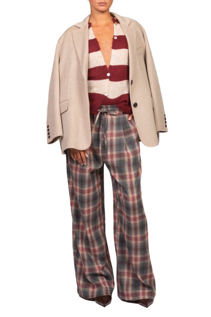 Vicolo - Pantalone check con coulisse Art. TAC1014