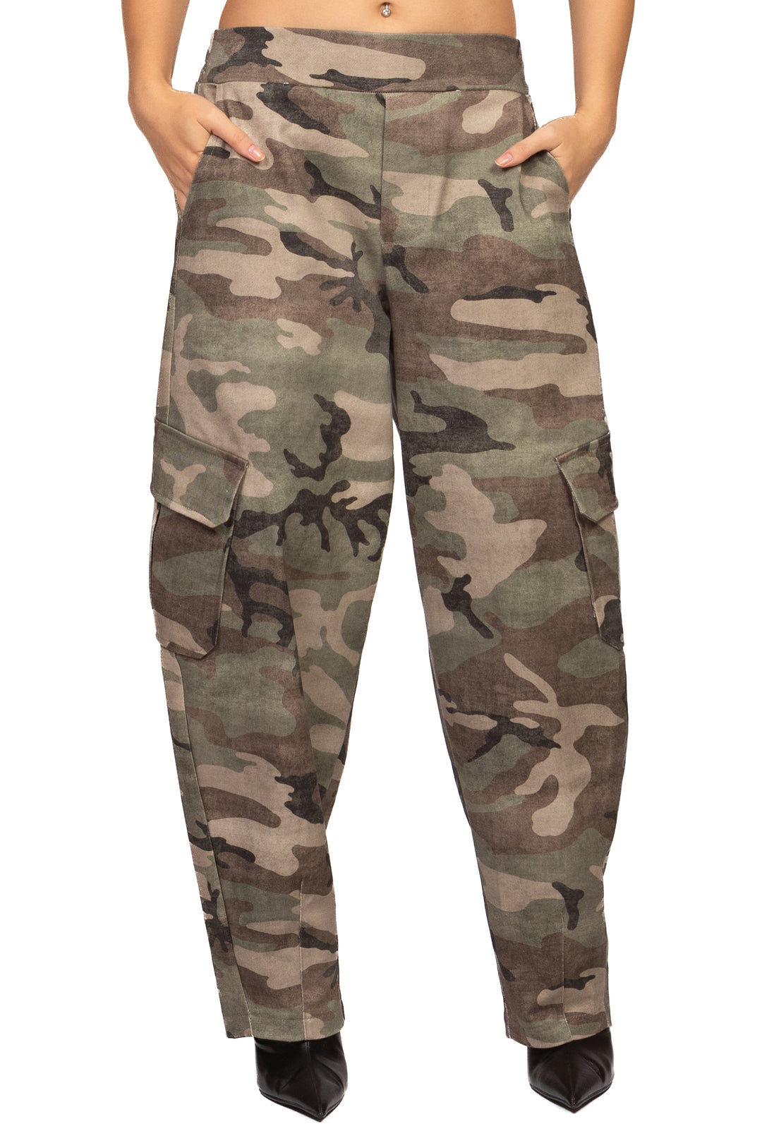 Tensione In - Pantalone cargo balloon camouflage Art. 40347