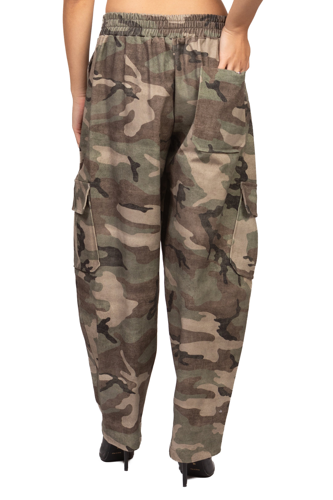 Tensione In - Pantalone cargo balloon camouflage Art. 40347