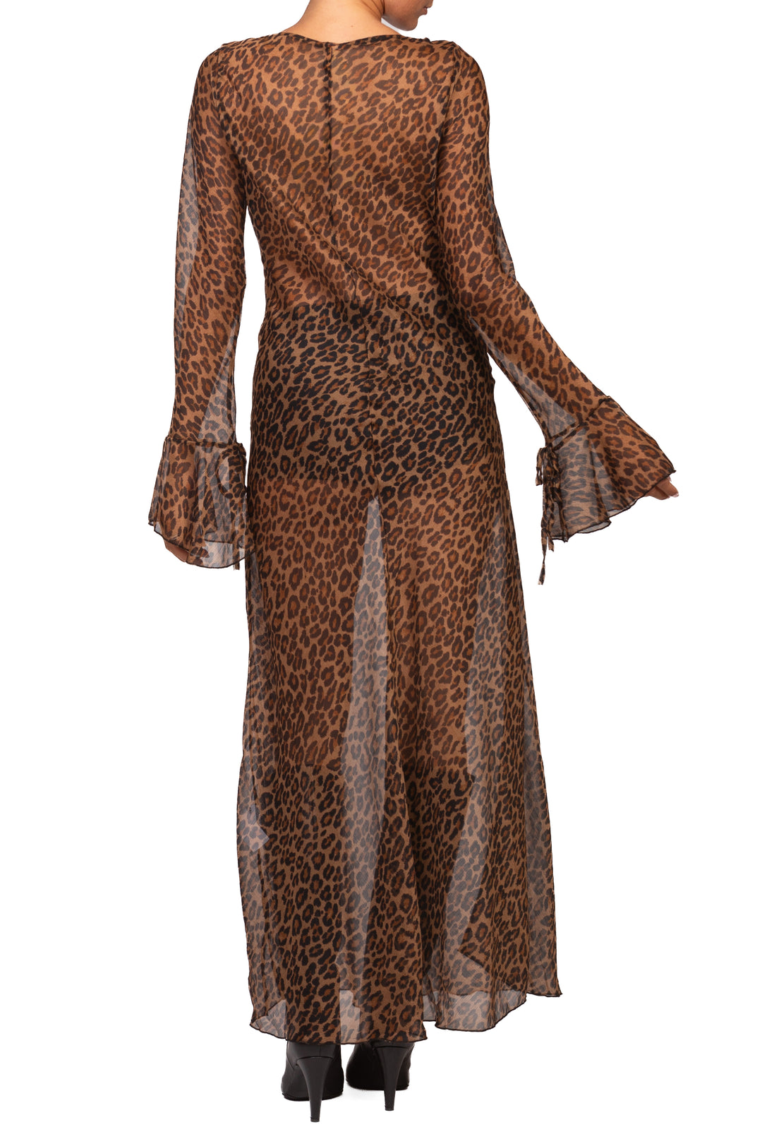 Tensione In - Abito animalier scollo barca Art. 40280