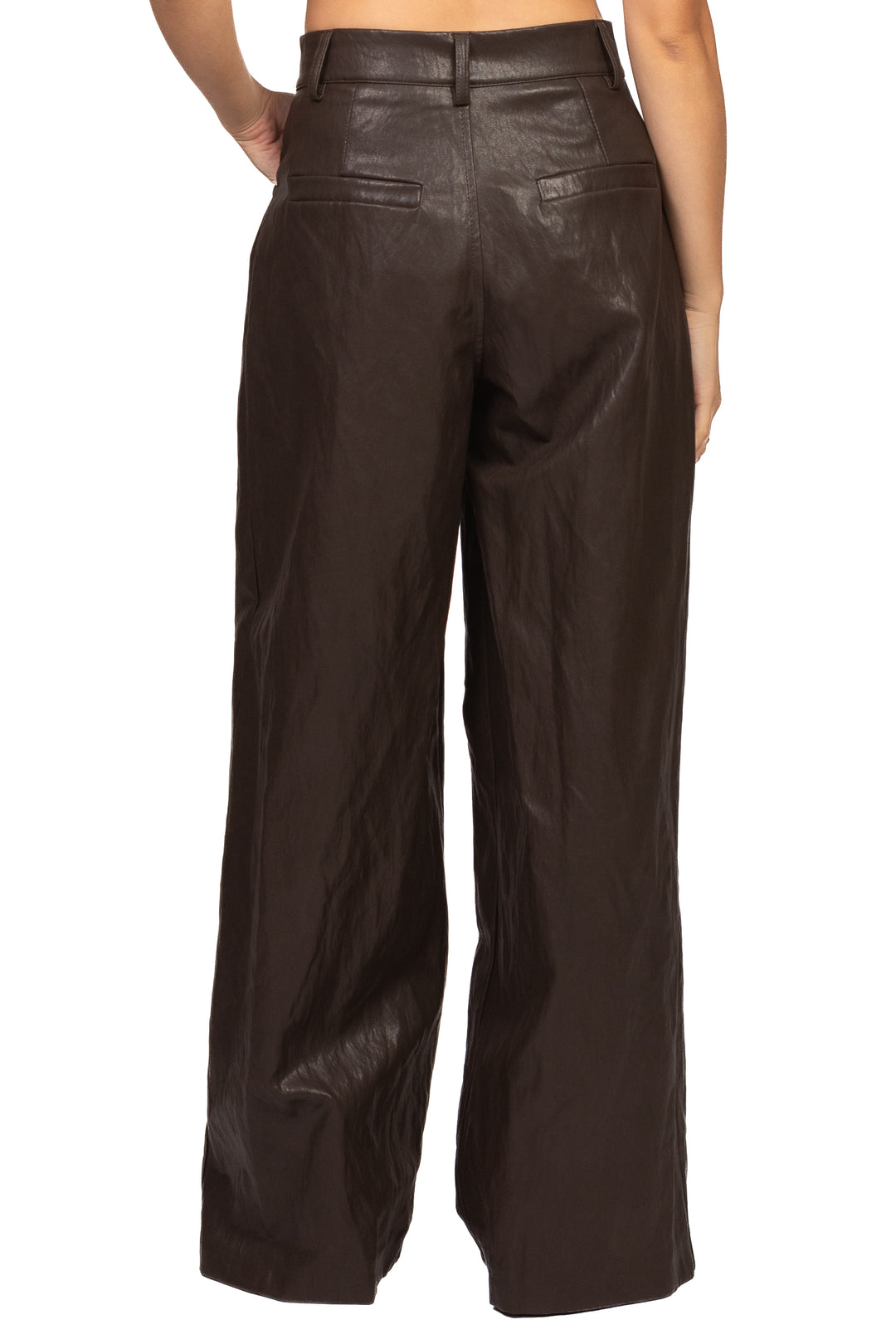 Tensione In - Pantalone palazzo ecopelle Art. HU667