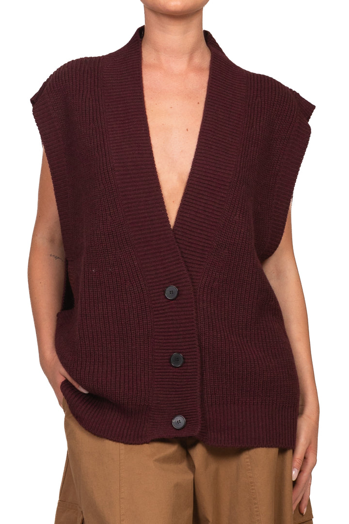Vicolo - Gilet in maglia over 3 bottoni Art. 7AC7083