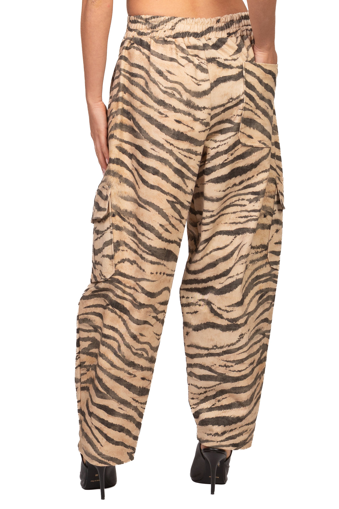 Tensione In - Pantalone cargo balloon zebrato Art. 40350