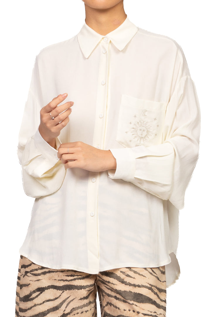 Tensione In - Camicia taschino ricamato Art. W26C397
