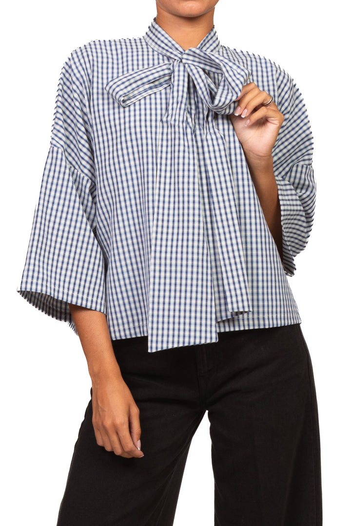 Vicolo - Camicia quadretti con fiocco Art. TAC0945