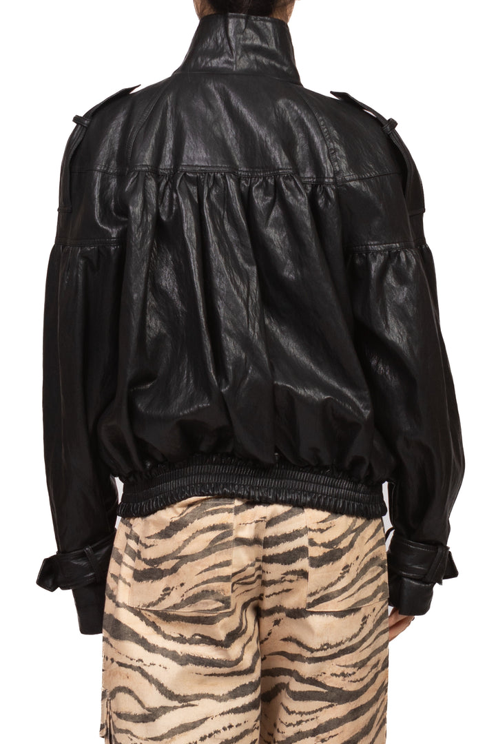 Tensione In - Bomber ecopelle con cinghia Art. 27B6097