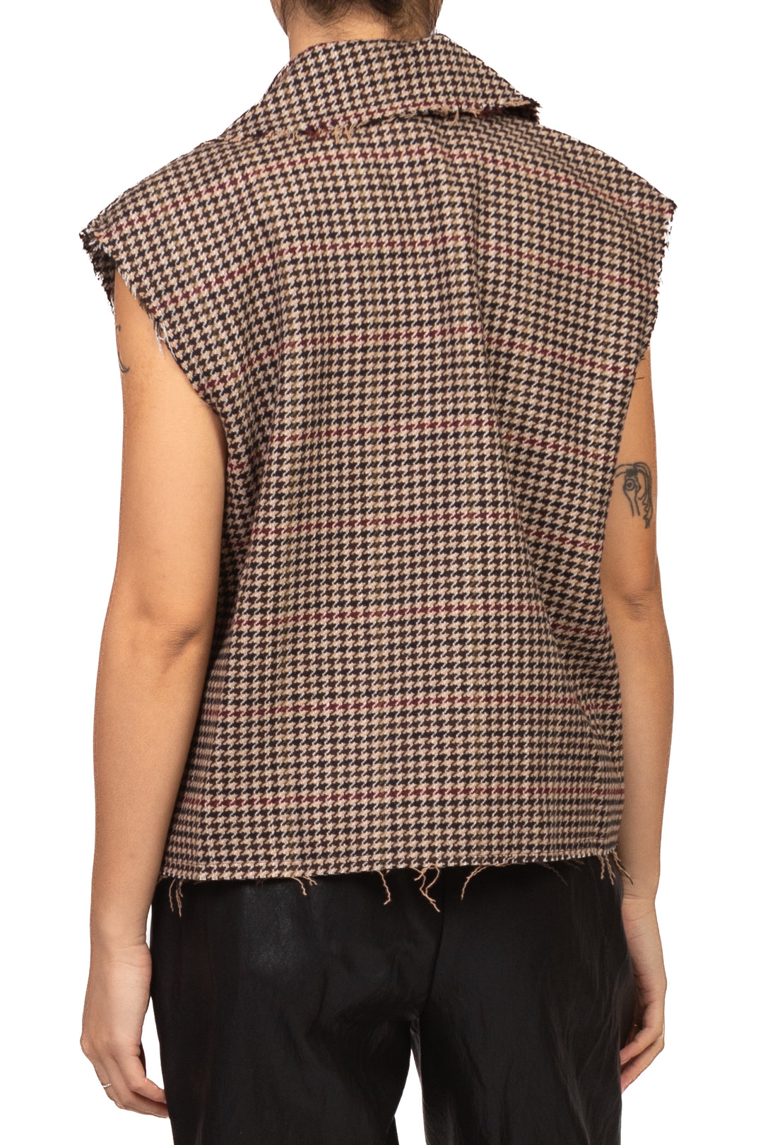 Tensione In - Gilet pied de poule doppio petto Art. W26J256