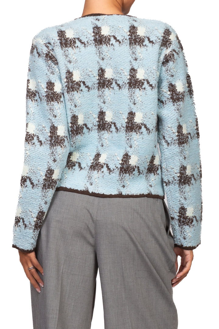Tensione In - Cardigan in lana bouclé Art. W6HMG64A428