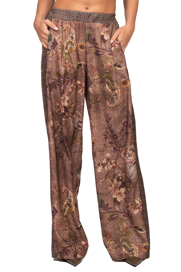 Vicolo - Pantalone palazzo fantasia floreale Art. TAC0652