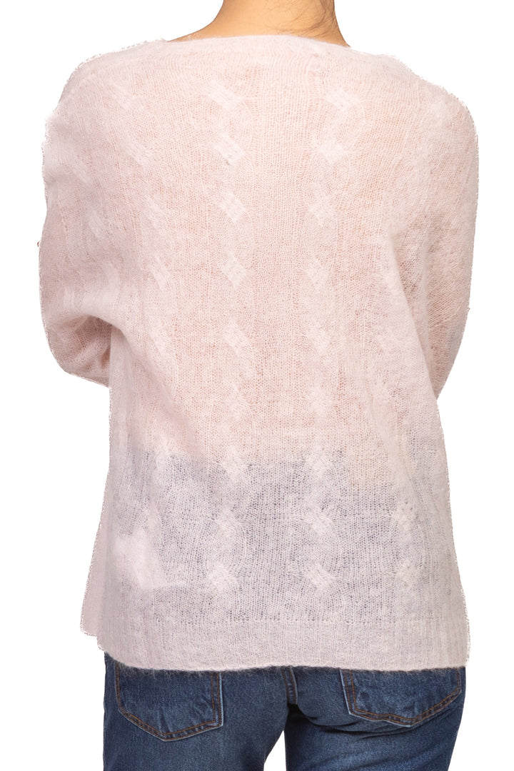 Kontatto - Cardigan treccia misto alpaca Art. 3M1771C
