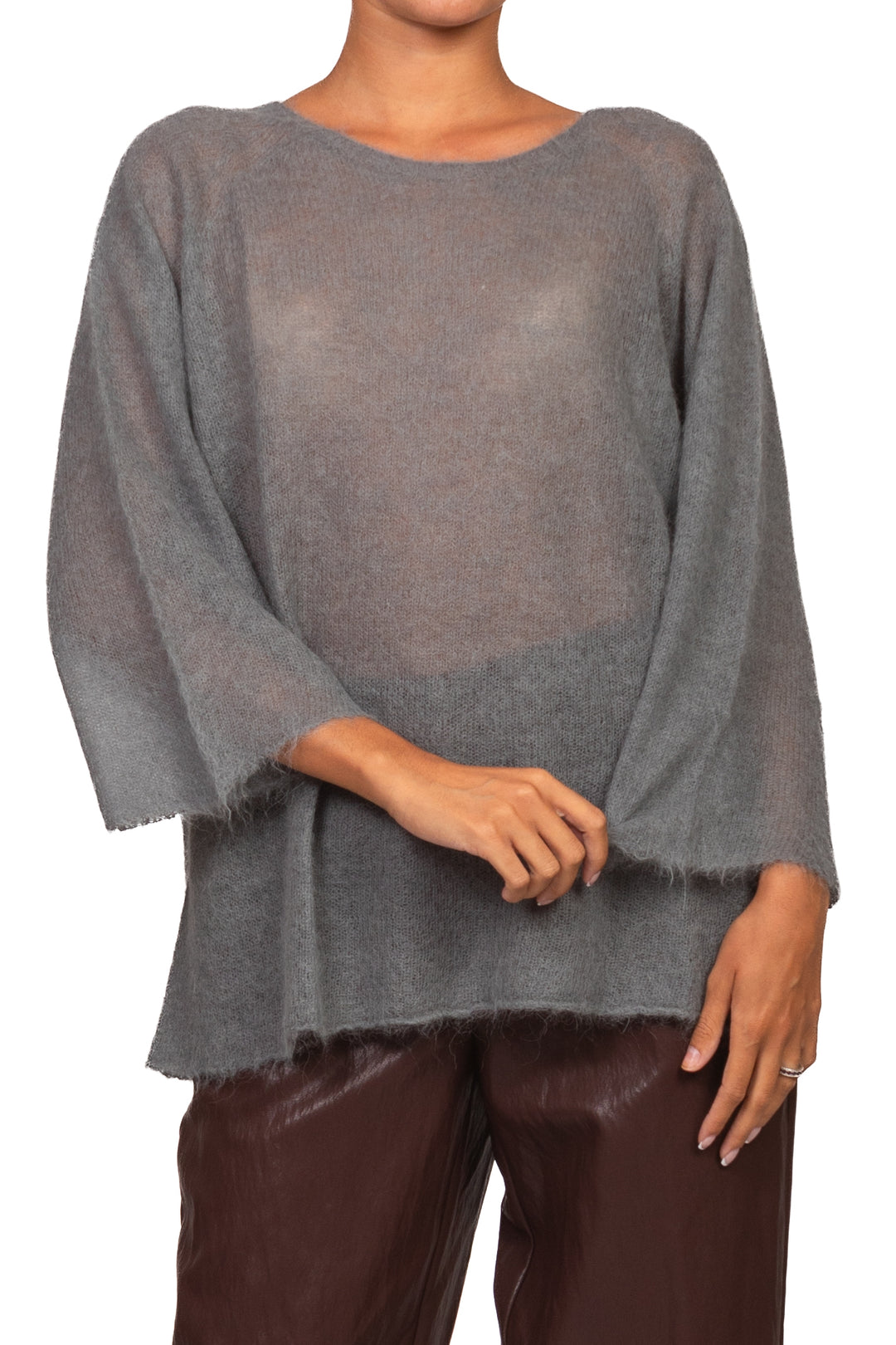 Kontatto - Maglia manica 3/4 misto alpaca Art. 3M1770C
