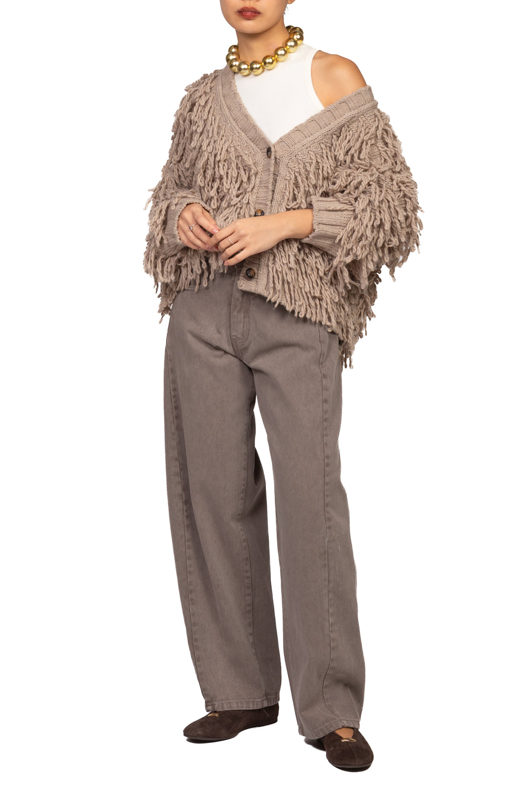 Vicolo - Cardigan con frange Art. 3AC3038