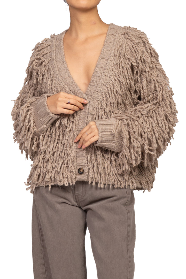 Vicolo - Cardigan con frange Art. 3AC3038