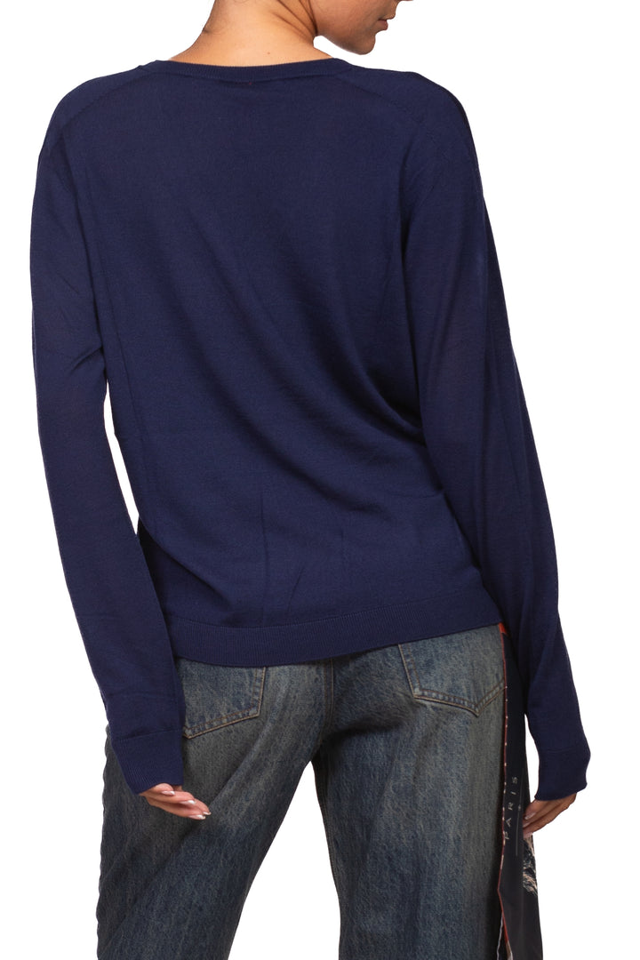 Tensione In - Maglia scollo v in lana  Art. MLN06AI26