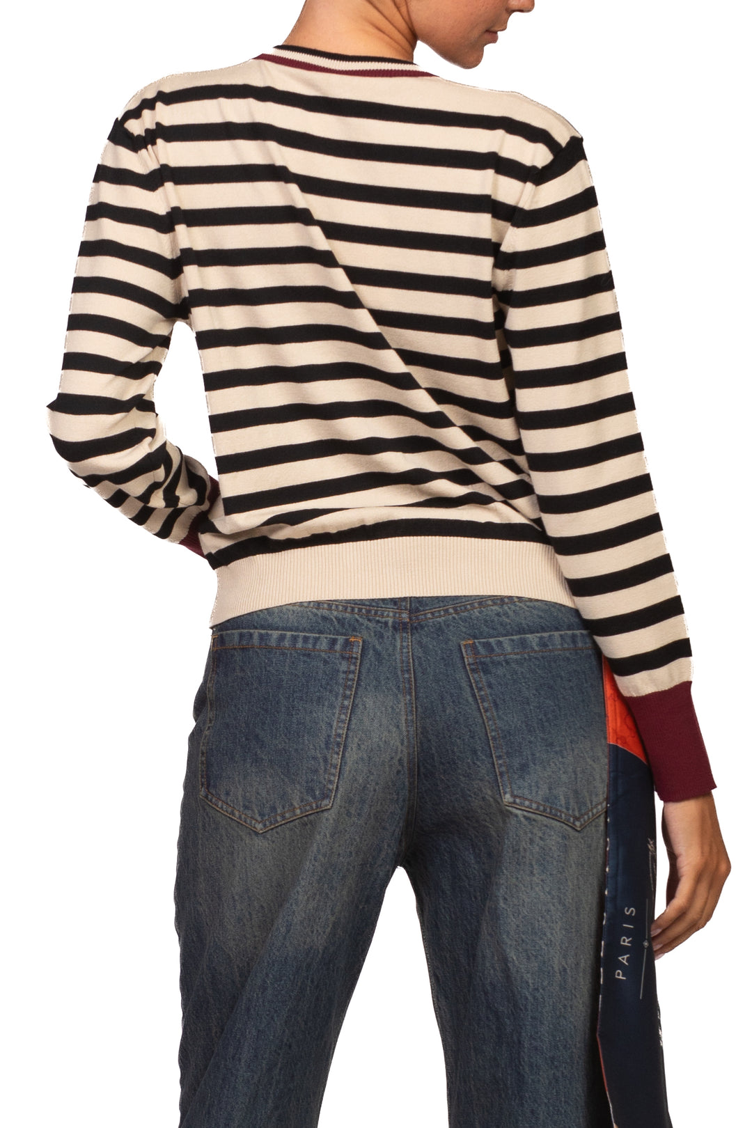Tensione In - Maglia girocollo rigata Art. W6HMJ06A418