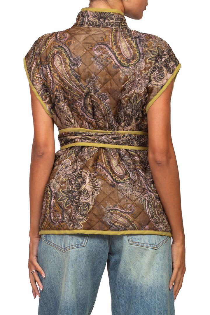 Vicolo - Gilet trapuntato fantasia jacquard Art. TAC0927