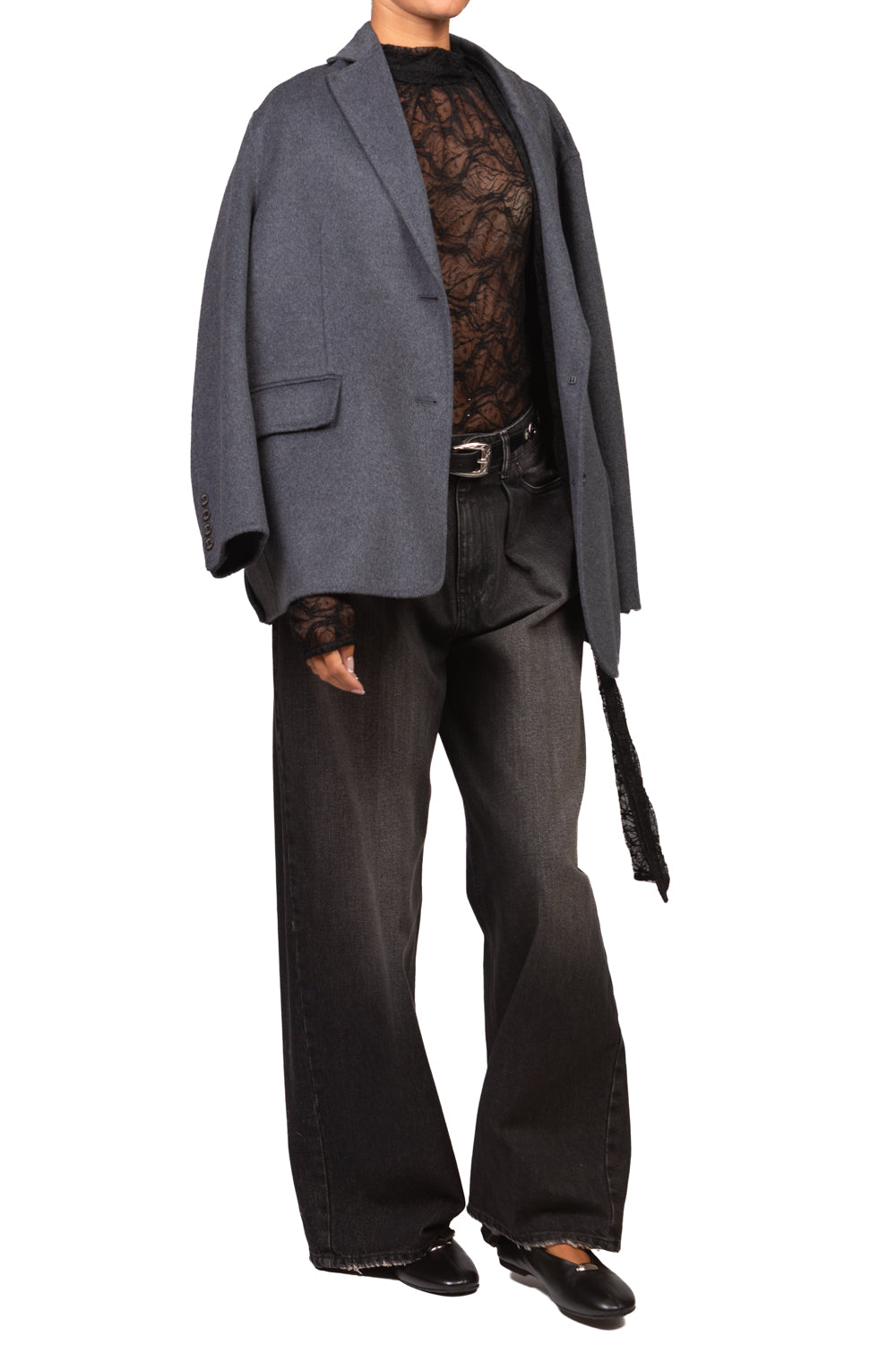 Vicolo - Maglia pizzo con fiocco Art. TAC0604