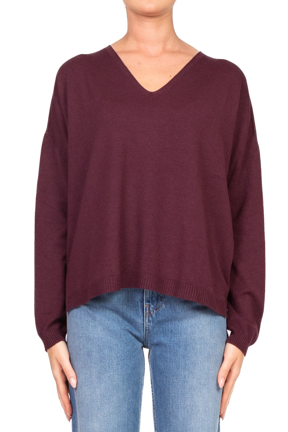 Tensione In - Maglia scollo V a scatoletta Art. D78011AI25