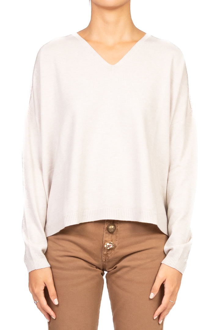 Tensione In - Maglia scollo V a scatoletta Art. D78011AI25