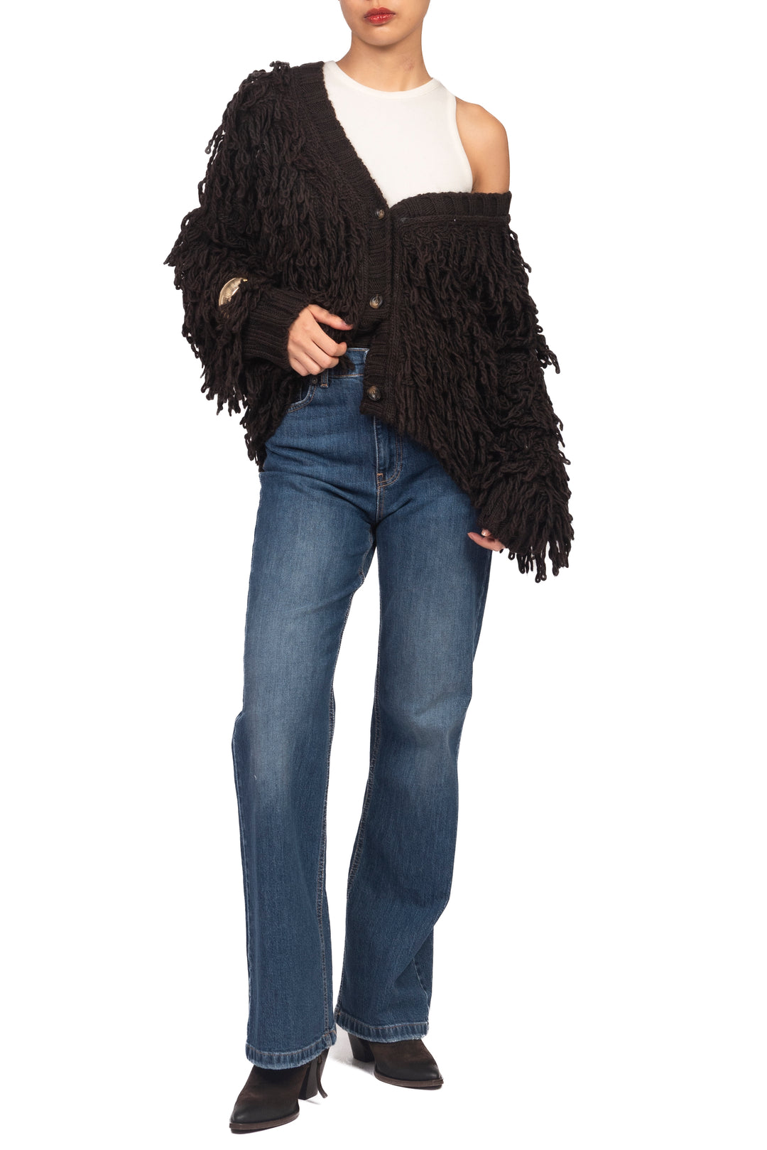 Vicolo - Cardigan con frange Art. 3AC3038
