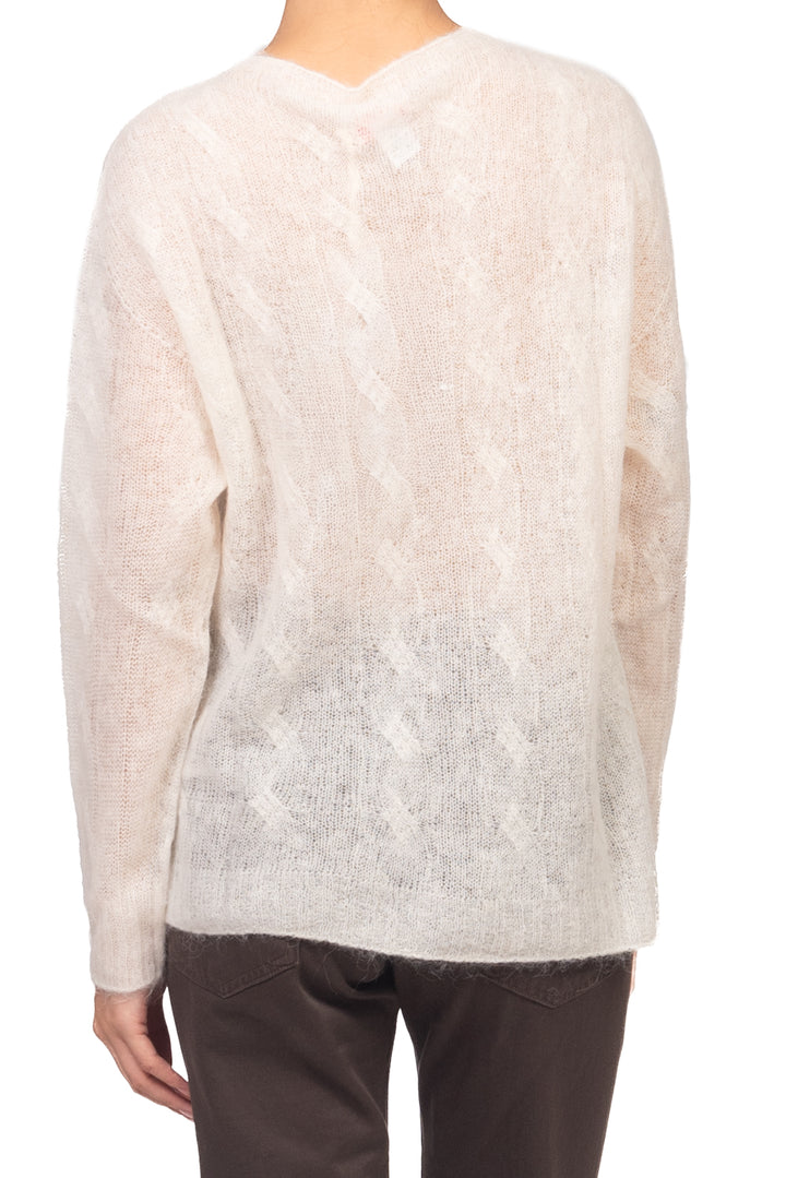 Kontatto - Cardigan treccia misto alpaca Art. 3M1771C